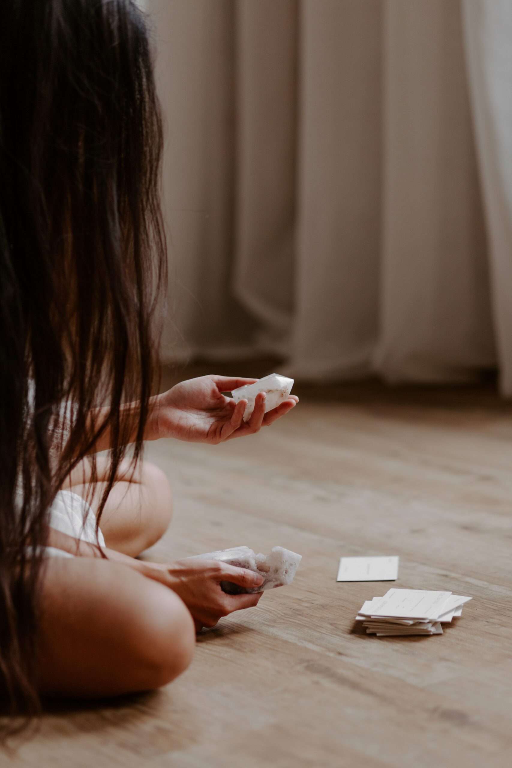 woman doing skincare self-care ritual