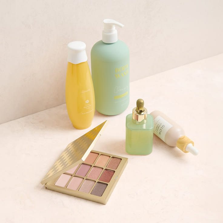 cozy gift wrap flat lay