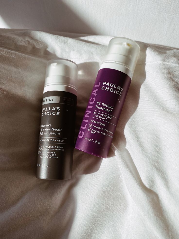 retinol night skincare routine aesthetic