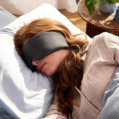 Bearaby weighted sleep mask in asteroid grey