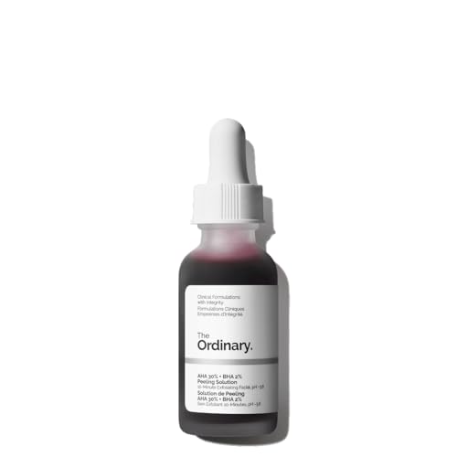 The Ordinary AHA BHA Peeling Solution red exfoliating mask