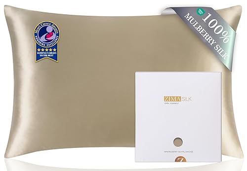 ZIMASILK 100% Mulberry Silk Pillowcase for hair and skin