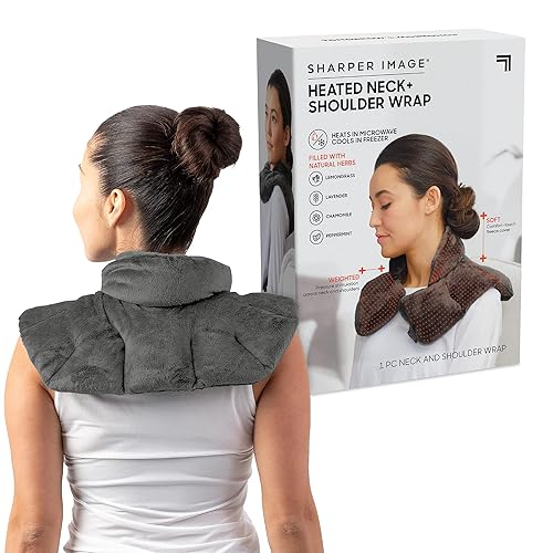 Sharper Image heated neck and shoulder wrap lavender aromatherapy