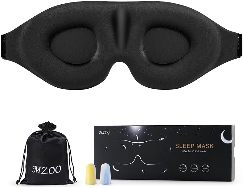 MZOO 3D contoured blackout sleep mask