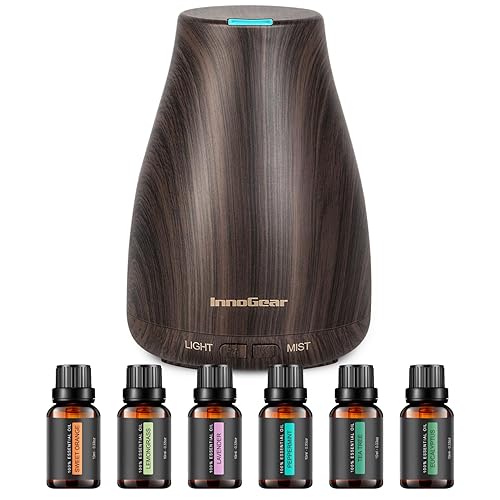 InnoGear essential oil diffuser with 6 essential oils set