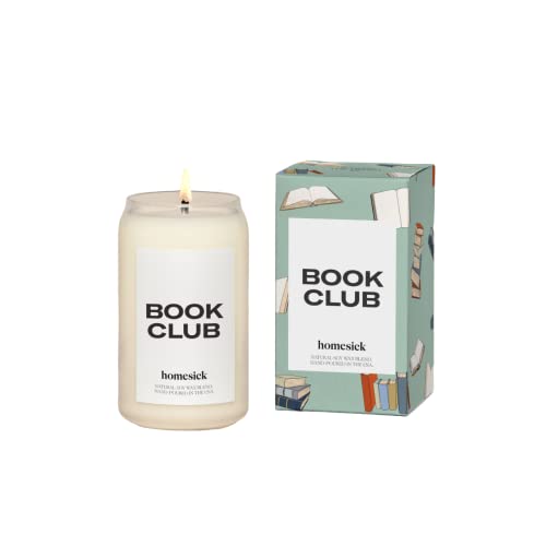 Homesick Book Club scented candle warm nutmeg amber sandalwood