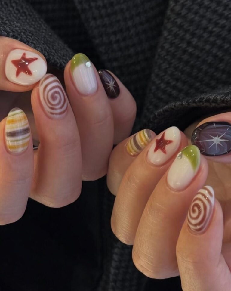 9 Mismatched Manicure Ideas That Look Expensive